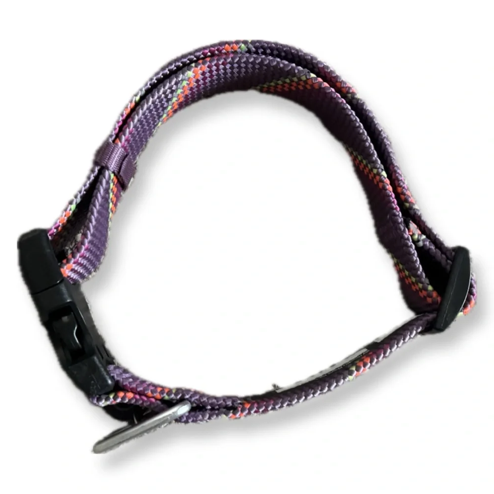 Arcadia Trail Reflective Purple Paracord Dog Collar - XL